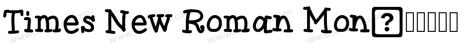 Times New Roman Mon字体转换